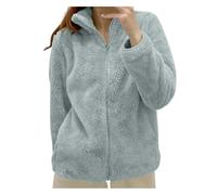 Veste Polaire de Couleur Unie pour Femme avec col zippé et vêtements d'extérieur Confortables Pyjama Combinaison Polaire Chaud Legging Polaire Chaud