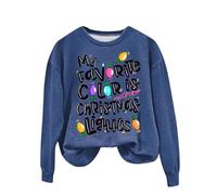 Veste polaire de Noël confortable pour femme - Sweat à capuche moelleux pour femme - My Favorite Color Is Christmas Lights - Sweat imprimé - Tenue de Noël festive - Sweat-shirt en peluche pour cadeaux