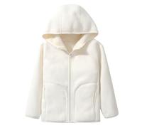 Veste Polaire Enfant Fille Hiver Chaud Sweat à Capuche Grande Taille Manteaux et Blousons Filles Hiver Sweatshirt Chaude Manteau Peluche en Sherpa Zippée Fleece Sweats Chaud en Peluche pour 3-17 Ans