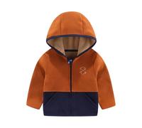 Veste Polaire Enfant Garcon 10 Ans - À Capuche Confortable pour Garçon Idéale pour L'Automne Et l'hiver Chaude Épaisse Et Élastique Cette D'Extérieur Polarsoft Est Disponible (Brown 12-18 Months)