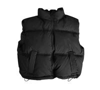 Veste Polaire Enfant Garcon 5 Ans - Gilet Chaud Et Rembourré Pour Garçon Légère Et Isolante Sans Manches Garnie De Duvet Doux Vêtement D'Extérieur Confortable Pour Temps Frais (Black 2-3Years)