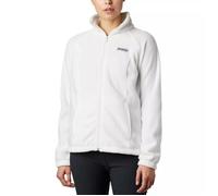 Veste polaire femme Columbia Benton Springs Full Zip blanche - résistante eau et vent, poches zippées XS