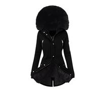 Veste Polaire Femme Hiver Chaud Manteau à Capuche Hiver éPaissir Parka Polaire Chaude Peluche Grande Taille Manteaux Fille Blousons avec Fermeture à Glissière Doudoune Coupe-Vent Outercoat
