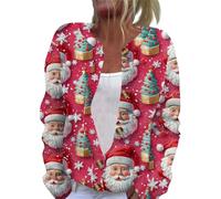 Veste Polaire Femme Noel Rennes Polaire Pull de Ensemble Vetement Famille Ans Cardigan de Noel Gilet Long Femme Hiver Chaud Couple Assortie Fete Duo Pull Noël Fille Vert L