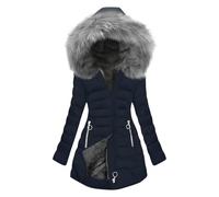 Veste Polaire Femme Parka Manteau à Capuche Hiver éPaissir Parka Polaire Chaude Peluche Grande Taille Manteaux Fille Blousons avec Fermeture à Glissière Doudoune Coupe-Vent Outercoat