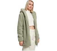 Veste Polaire Femme - Urban Classics - Sherpa - Vert - XXL - Capuche Confortable XXL