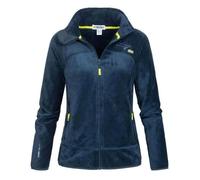Geographical Norway UPALINE Lady - Polaire Chaude Douce Femme Confortable - Veste Hiver Chaud Femmes Doux - Sweat Epais Longues Manches - Pull Parfait Fourrure Confort Marine L