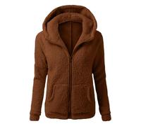 Veste polaire grande taille Vestes Poches pratiques Manteaus Molletonnée légère Cardigans coupe-vent Sweats Look moderne Blousons Textile doux pour détente maison