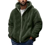 Veste Polaire Homme Hiver Chaude Sweats Manteau À Capuche Zippé Laine Épais Grande Taille Teddy Blousons Fourrure Hooded Manche Longue Pas Cher Mode Automne Hiver Outerwear