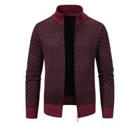 Veste polaire homme hiver mode sweatshirt patch regular edition épaule manches pull uni pull top manteau d'hiver coréen, rouge, XL
