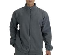 Veste polaire légère à fermeture éclair intégrale pour homme - Veste de sport décontractée - Veste de randonnée - Camping - Voyage - Sweat-shirt d'hiver chaud à manches longues, gris, XXL