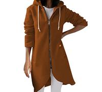 Veste polaire pour femme avec capuche - Veste demi-saison - Pull long décontracté - Sweat à capuche Hilfiger - Chemisier à manches longues - Sprotshit - Coupe ajustée - T-shirt à manches longues