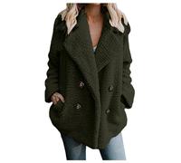 Veste polaire pour femme - Sans capuche - Veste en peluche chaude - Doublure en polaire - Veste d'extérieur douce - Manches longues - Veste douillette ouverte sur le devant - Confortable - Veste de