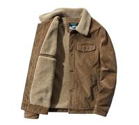 Veste polaire pour homme, chandail en molleton sherpa moelleux à boutons, vêtements de détente doux et décontractés, manteau en peluche épais, chaud et léger, pull uni à col montant, pull thermique