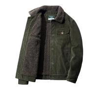 Veste polaire pour homme, chandail en molleton sherpa moelleux à boutons, vêtements de détente doux et décontractés, manteau en peluche épais, chaud et léger, pull uni à col montant, pull thermique
