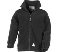 Veste polaire Result Active pour enfants avec fermeture éclair BC921 (4/6) (Noir)