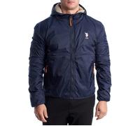 Veste polaire réversible et coupe-vent pour homme US40126001-Bleu marine-beige 56
