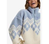 Roxy - Pull polaire à col zippé - Mountain Story Bone White pour Femme - Taille M - Violet Violet M