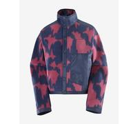 Veste polaire Salomon Chroma Fleece Cardigan bleu violet bordeaux femme - XS
