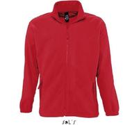 Veste Polaire - SOL'S - North - Rouge - Anti-bouloche - Coupe ajustée - Poignets élastiques XXL