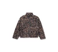 Volcom - Polaire chaude zippée - Wylding Out Sherpa W Animal Print pour Femme en Coton - Taille L - Beige Beige L