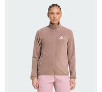 adidas Femme Terrex Multi Essentials Full Zip Fleece Sweatshirt, Trace Brown, M