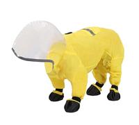 Veste pour chien - Imperméable réfléchissant pour chien teckel - Poncho imperméable pour la pluie | Imperméable de protection polyvalente avec doublure en polaire, imperméable pour chiens avec capuche