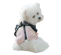 Veste pour Chien,Vêtement pour Animaux Doublé Chaud avec Harnais,Manteau pour Chiot avec Ouverture Au Dos - pour Petits Et Moyens Animaux Sports d'automne en Plein Air Randonnée