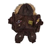 Veste pour Chiens Coton rembourré et Polyester Chaud Doux Confortable Copain d'hiver d'automne pour Petits et Moyens Chiens (M)