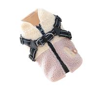 Veste pour chiot - Gilet doublé en pour chien de petite et moyenne taille, vêtement d'hiver chaud pour animal de compagnie | Manteau en polyester doux et isolant, ouverture dans le dos
