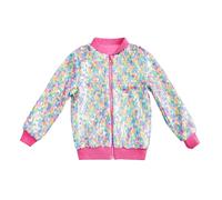 Veste pour Enfants Blousons avec Zippée Manteaus Mi-Saison Léger Mignon Coloré Légers Respirant Doublure Manche Longue Tous Printemps Automne