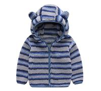 Veste pour Enfants Blousons avec Zippée Manteaus Mi-Saison Léger Mignon Outwear Printemps Vestes en Jean Denim Large Fit Enfant Décontractée Fille