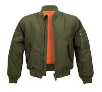 Brandit MA1, veste en textile pour enfants 158/164 Olive Olive