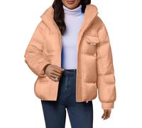 Veste pour femme matelassée d'hiver pliable chaude veste rembourrée matelassée coupe-vent doudoune avec capuche manches longues confortable décontractée demi-saison grandes tailles manteau élégant