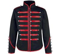 Veste pour homme Punk Steampunk Hussar Napoleon Military Drummer Parade
