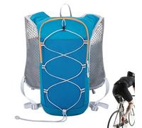 Veste pour homme, sac à dos de poitrine à hydratation réfléchissante - gilet en cours d'exécution cyclisme pour randonnée avec bande réfléchissante et sifflet de signal, bleu, riferimento alla