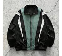 Veste pour hommes à col montant, manches longues, tissée, coupe ample, utilitaire, poches, fermeture éclair, printemps/automne, multicolore, vêtement d'extérieur, confortable, décontracté, cadeau de s