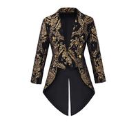 Veste Queue De Pie Medievale Formel Manteau Soiree Homme Cosplay Costume Elegant Historique Attire Steampunk