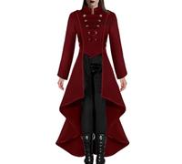 Veste queue-de-pie pour femme Déguisement pour Halloween, uniforme médiéval