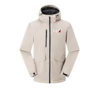 Veste Randonnée Imperméable Homme À Capuche, Manteau Coupe-Vent Pour Mass Effect N7, Col Montant, Manches Longues, Chaude Pour Automne Hiver, Veste Ski Et Plein Air,Beige2-x_l