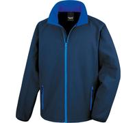 Veste Result Core Sofshell pour homme, imprimable RW3697 (S) (Bleu marine/Royal)