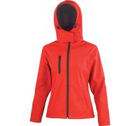 Veste Result Softshell Capuche Femme Tx Performance Rouge XL