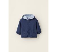 Veste réversible avec capuche amovible bleu foncé 6/9M(67/71)