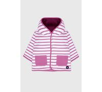 Veste réversible molletonnée en coton bébé blanc / lupin 3M(60CM)