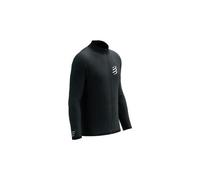 Veste running compressport seamless zip noir homme