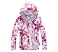 Veste Running Impermeable Veste de pluie solide pour femmes, grande taille, à capuche, coupe-vent, manteau ample, imperméable, sac de rangement à Poncho Impermeable Camouflage Impermeable (Purple, XL)