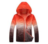 Veste Running Impermeable Veste de pluie solide pour femmes, grande taille, à capuche, coupe-vent, manteau ample, imperméable, sac de rangement à Poncho Impermeable Camouflage (Brown, XXXXL)