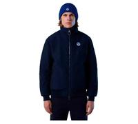 NORTH SAILS Sailor Homme Veste en nylon recyclé - Coupe slim et fixation avec fermeture éclair, bleu marine, XL