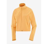 Veste Salomon Sense Aero Hybrid Cropped orange clair femme - M