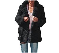 Veste sans Manche Femme - Manteau épais pour Femmes granuleux à Manches Longues Hiver en Peluche colid Velours et Manteau d'automne Couleur Manteau Femmes Polaire Vestes et Manteaux Manteau